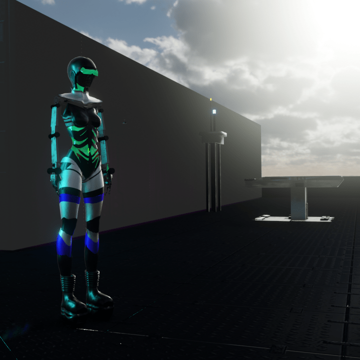 Robot woman 3D